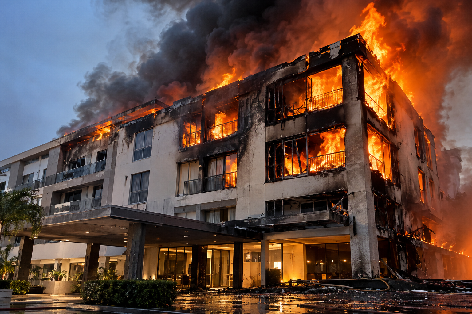 Incêndio em imóvel Incêndio em imóvel
